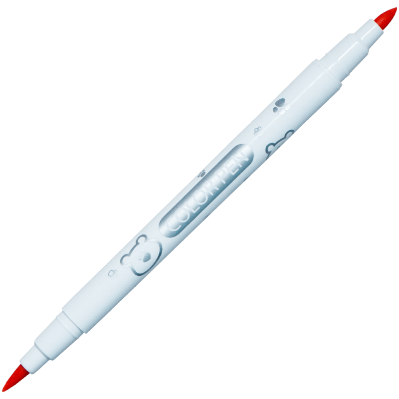 Carioci duble 12 culori cu varf pensula Adison